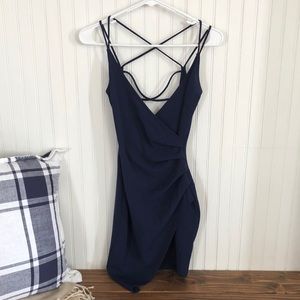 Navy Blue Cocktail Dress